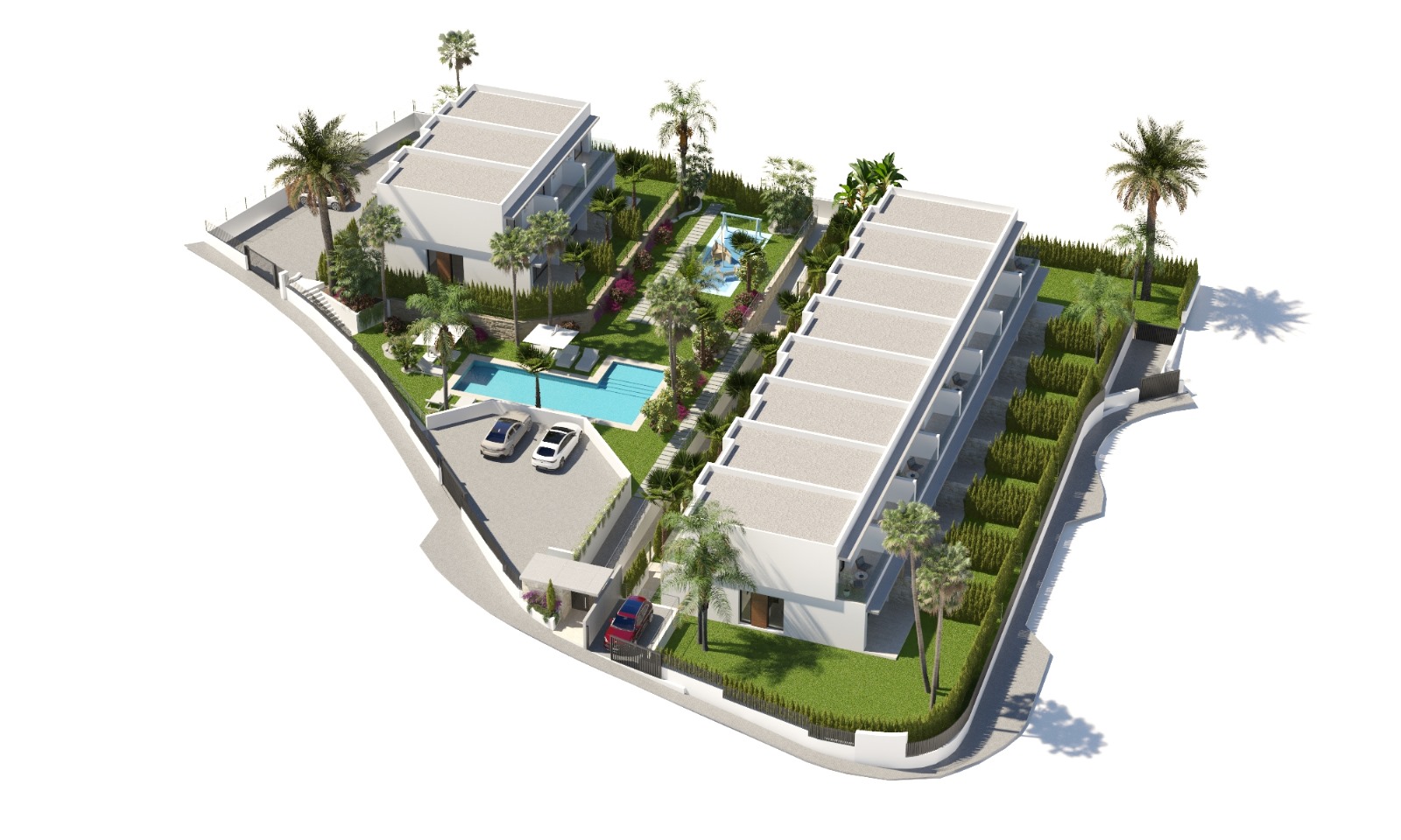 Reihenhäuser zu verkaufen in Finestrat, 3 Schlafzimmer, mit Pool