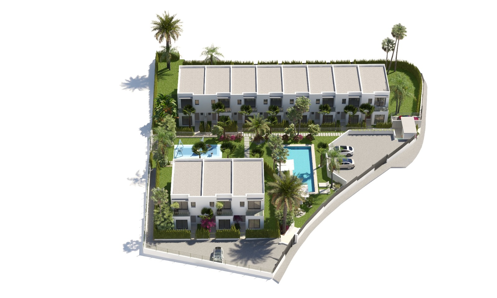 Reihenhäuser zu verkaufen in Finestrat, 3 Schlafzimmer, mit Pool