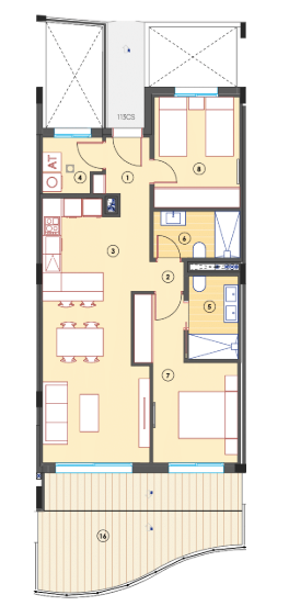 Appartement à Finestrat avec 2 chambres