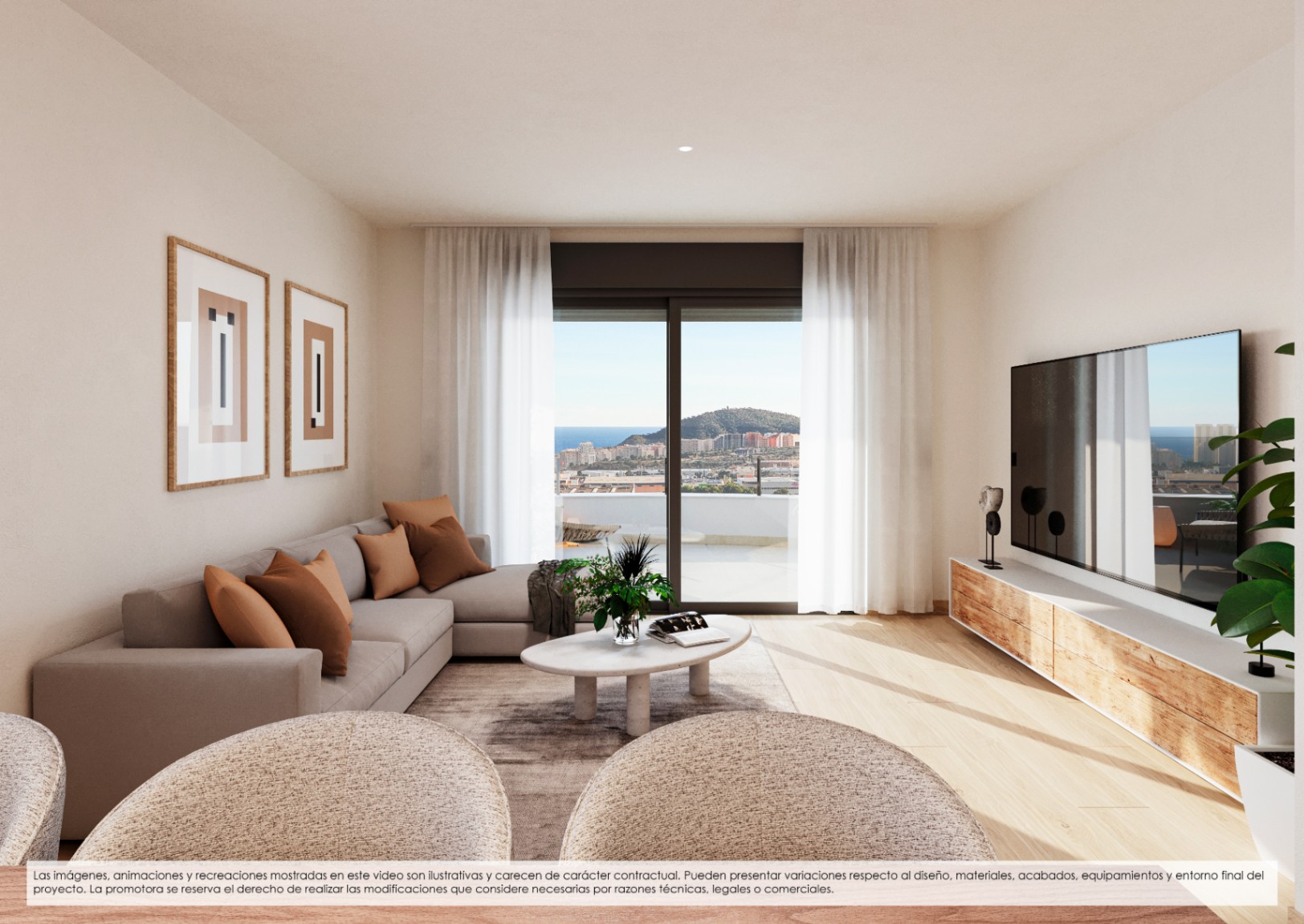 Appartement à Finestrat : 3 chambres et piscine commune.