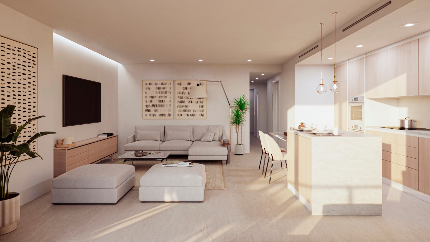 Apartamento en venta con 1 dormitorio y piscina en Finestrat