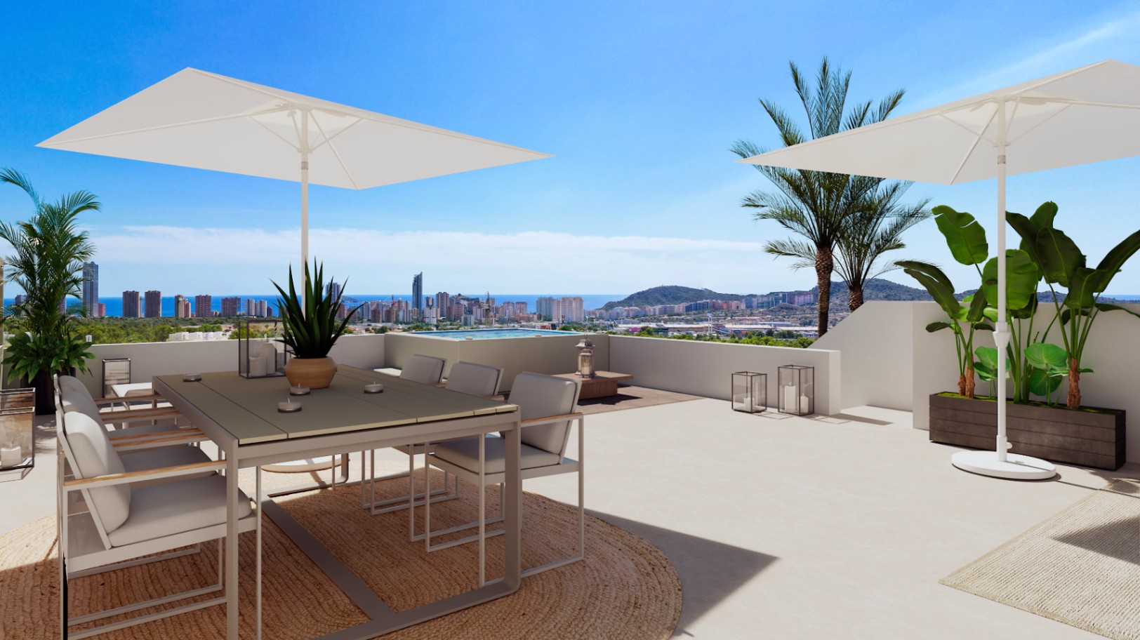 Apartamento en venta con 1 dormitorio y piscina en Finestrat
