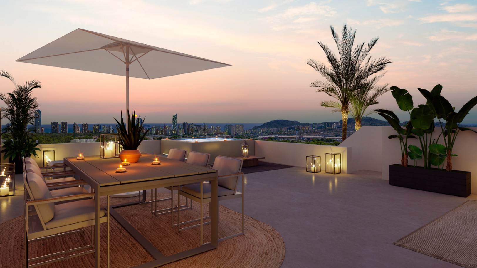 Apartamento en venta con 1 dormitorio y piscina en Finestrat