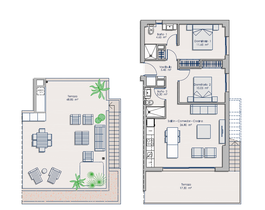 Appartement en vente à Finestrat : 2 chambres, piscine commune