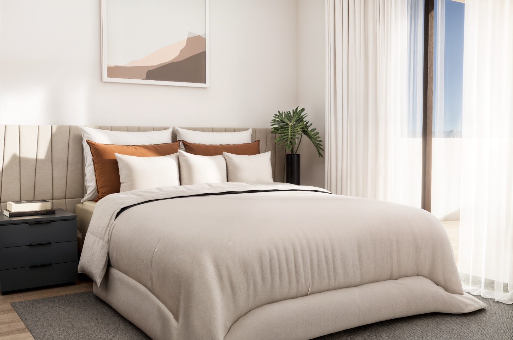 Ático de 2 dormitorios y 2 baños con terraza y solárium