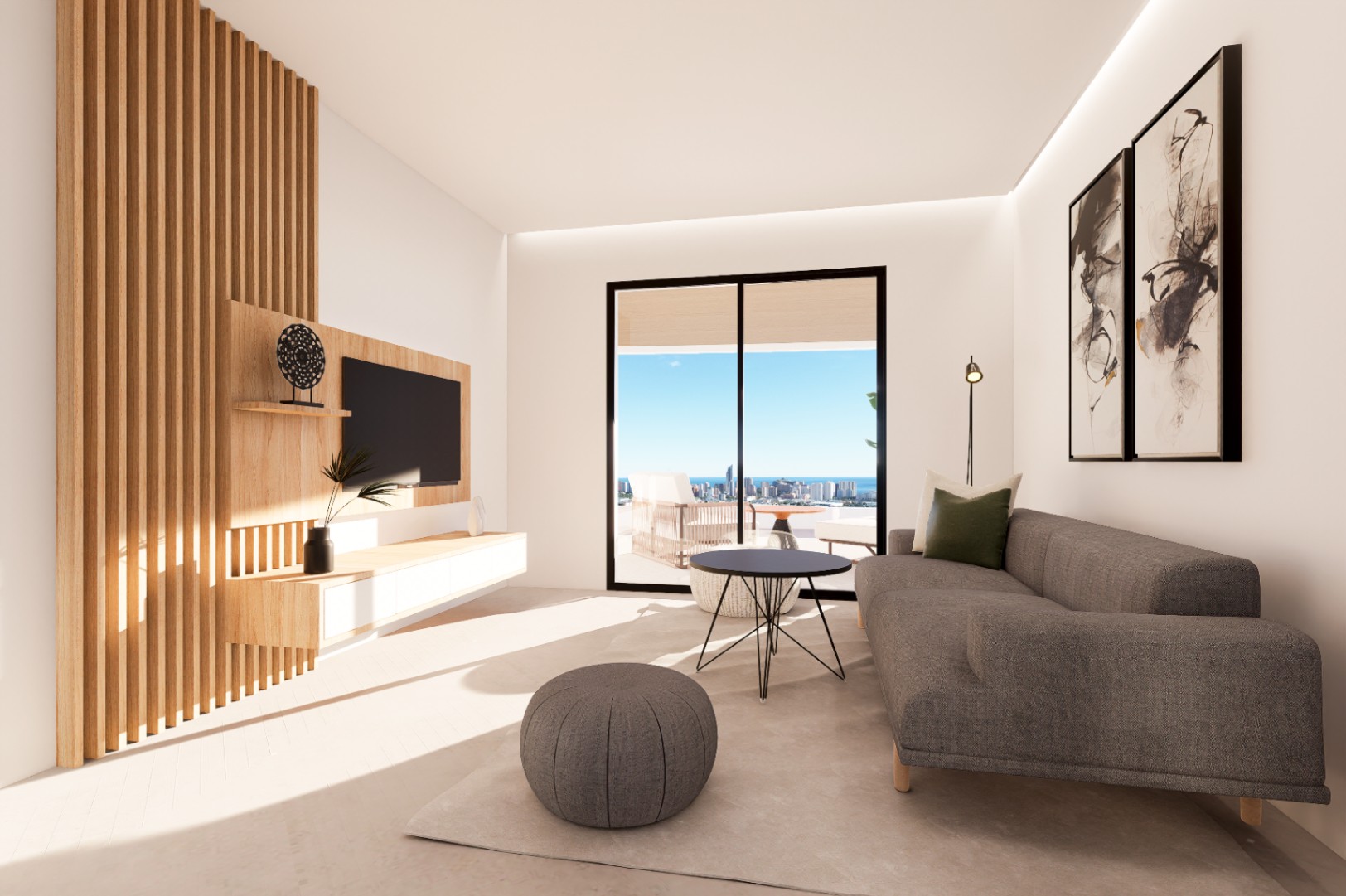 Piso de 2 dormitorios y 2 baños con terraza