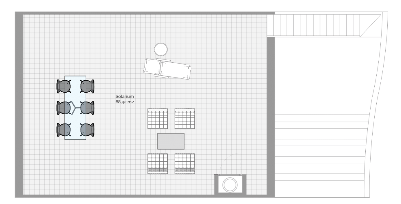 Ático de 2 dormitorios y 2 baños con terraza y solárium