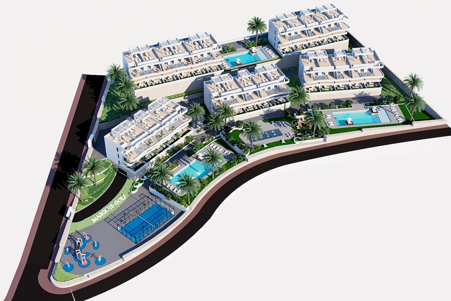 Ático de 2 dormitorios y 2 baños con terraza y solárium