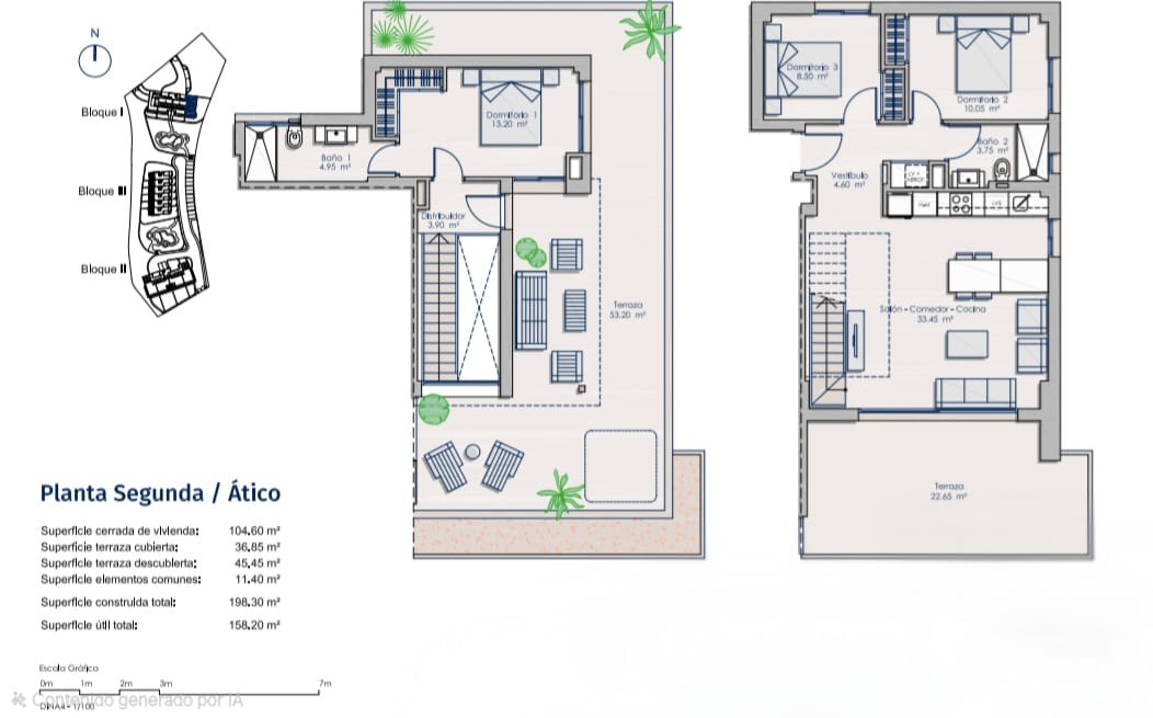 Penthouse for sale in Finestrat: 3 bedrooms, communal pool