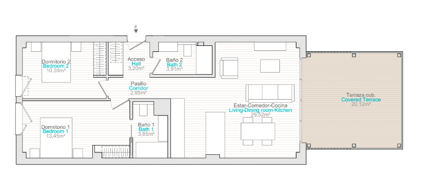Appartement avec terrasse à Denia/Vergel